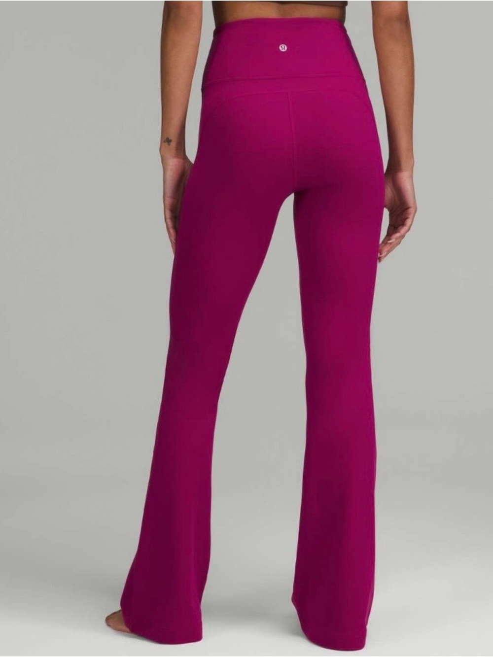 NWT Lululemon Groove Super-High-Rise Flared Pant Nulu Magenta Purple Size 12 - Picture 12 of 12